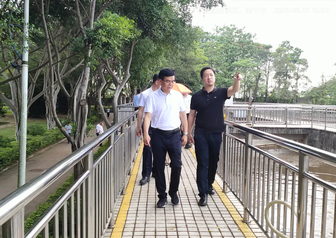 五象新区（自贸试验区南宁片区）管委会领导率队赴华鸿明阳再生水厂开展生态环境保护专项调研